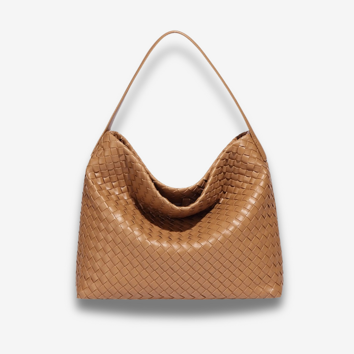 Najaf | Geflochtene Schultertasche aus Leder