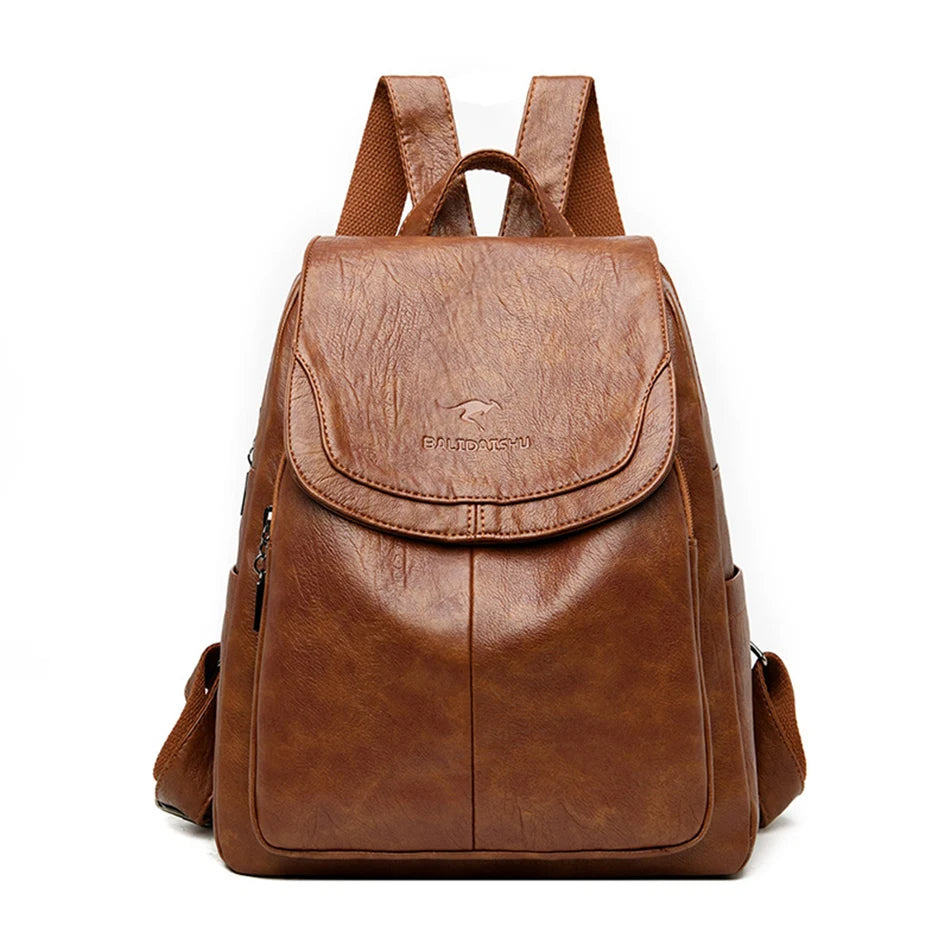 Adelaide | Diebstahlsicherer Lederrucksack