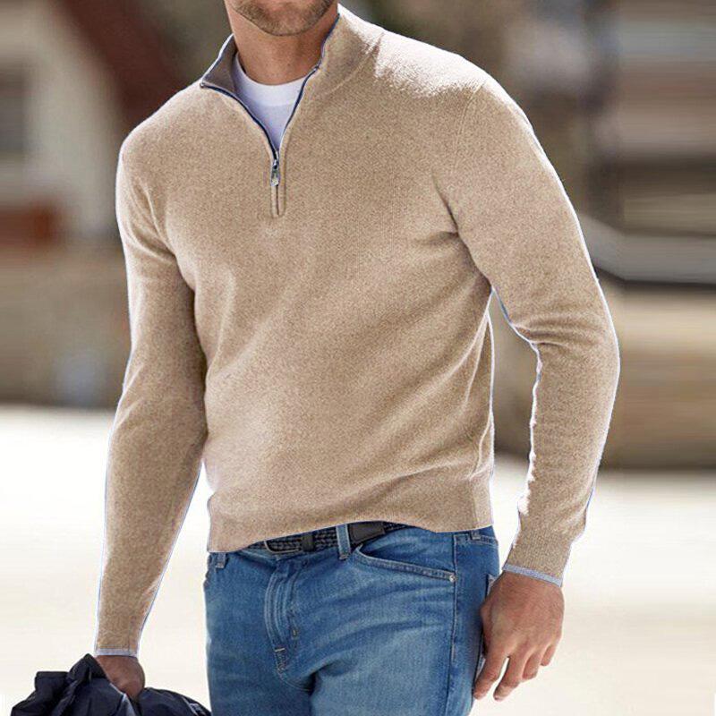 Florinor | Herren Strickpullover mit Reißverschluss