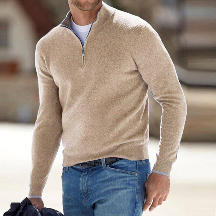 Florinor | Herren Strickpullover mit Reißverschluss