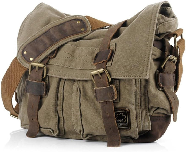 Gelsenkirchen | Vintage Canvas Messenger Laptop Tasche