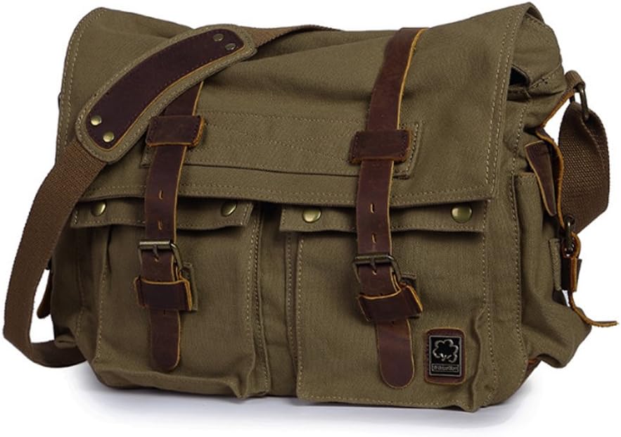 Gelsenkirchen | Vintage Canvas Messenger Laptop Tasche