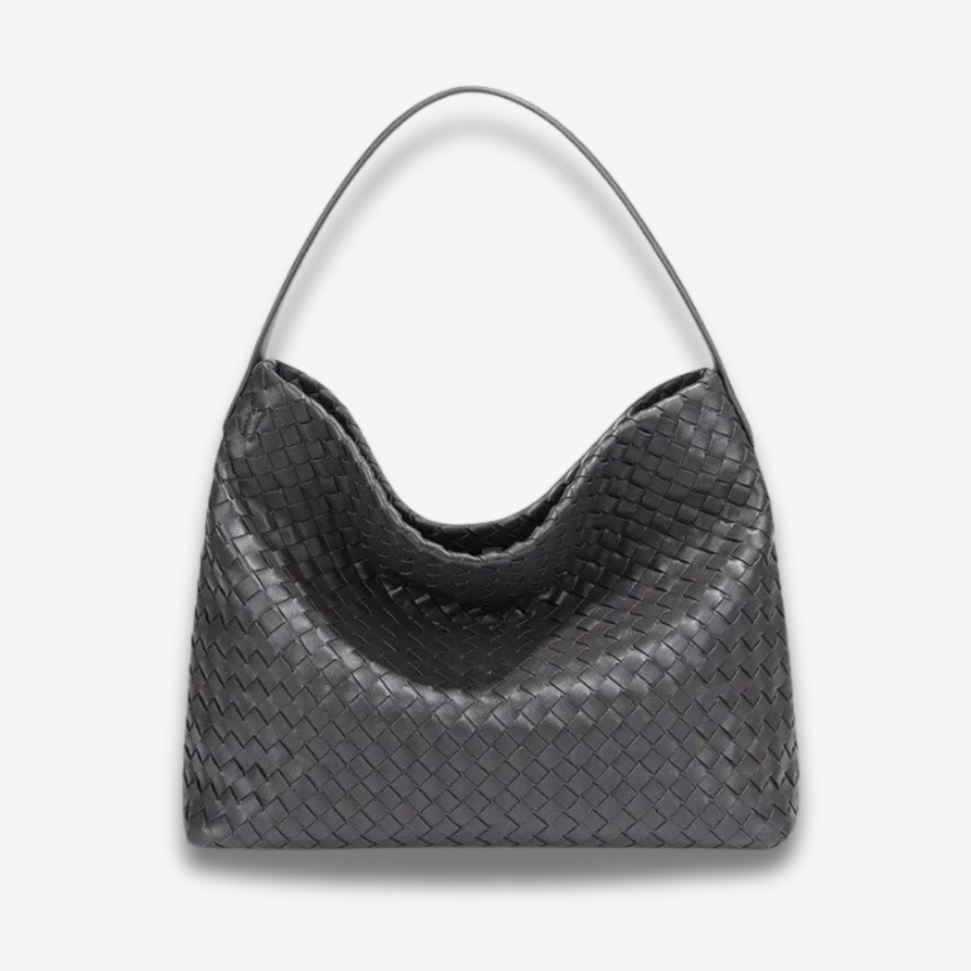 Laval | Gewebte Leder-Schultertasche