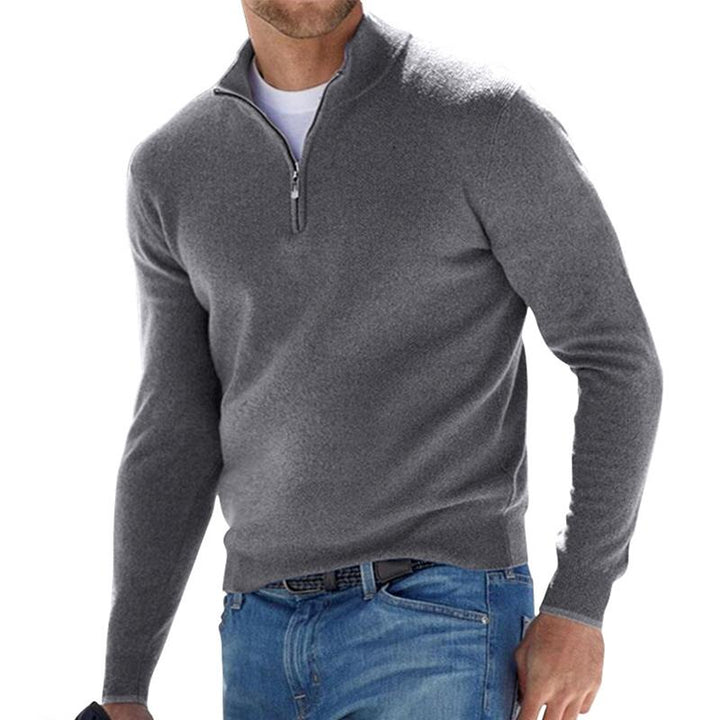 Florinor | Herren Strickpullover mit Reißverschluss