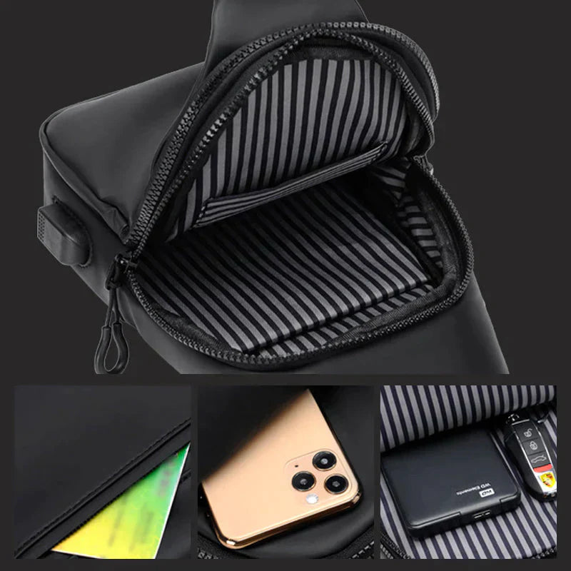 Bielefeld | Wasserfeste Crossbody Antidiebstahl Tasche