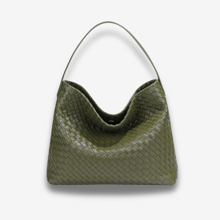Najaf | Geflochtene Schultertasche aus Leder