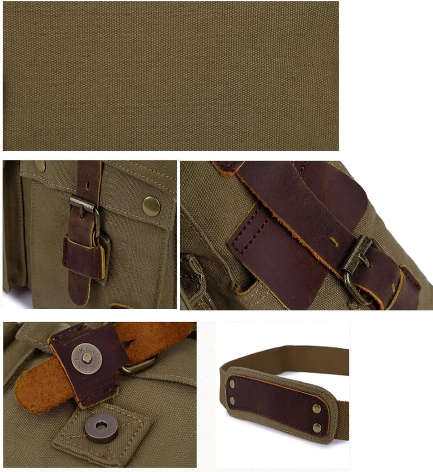 Gelsenkirchen | Vintage Canvas Messenger Laptop Tasche
