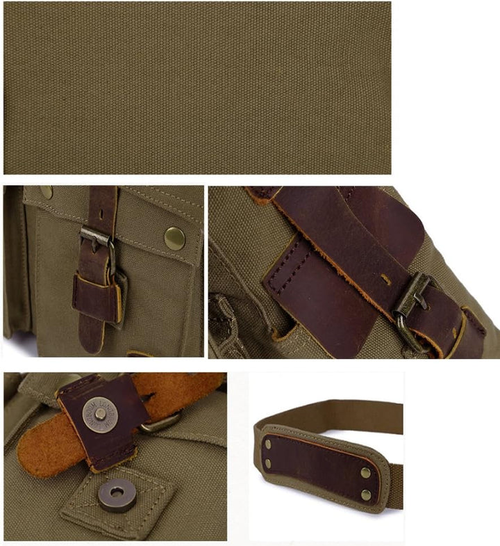 Gelsenkirchen | Vintage Canvas Messenger Laptop Tasche