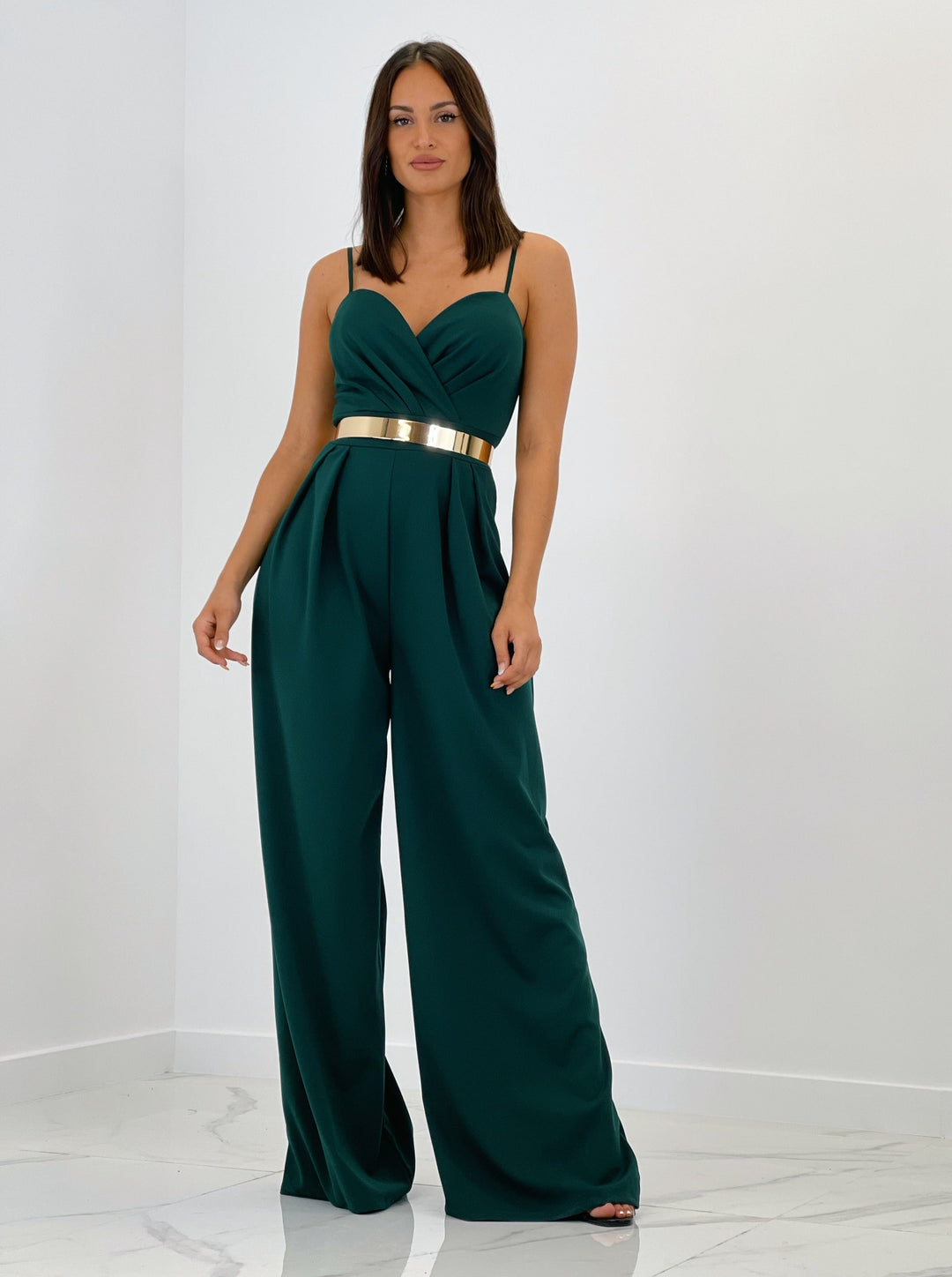 Ivanya | Krepp-Overall mit Abnähern