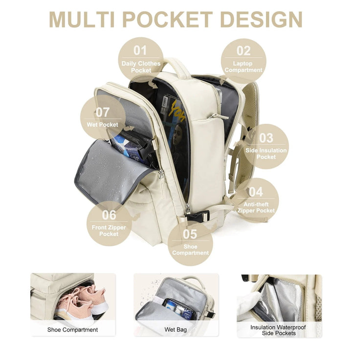 Menongue | großer wasserdichter Reisetaschen-Rucksack