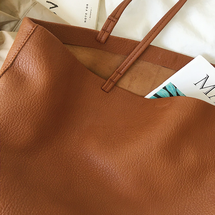 Lübeck | Elegante Leder Tote Bag