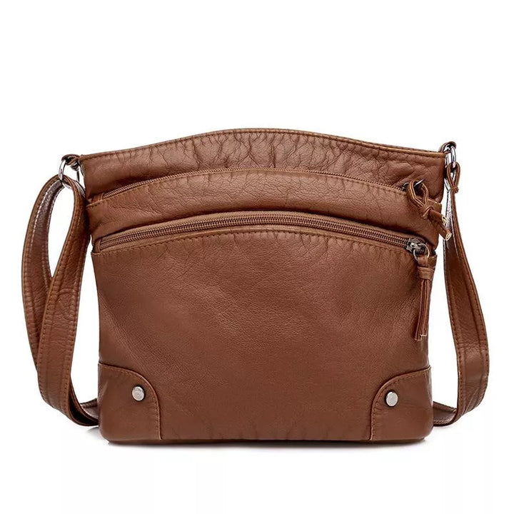 Lima | Klassische Leder‑Schultertasche