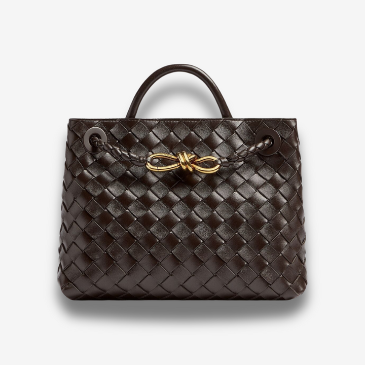 Mangilao | Gewebte vegane Tote Bag mit Golddetail