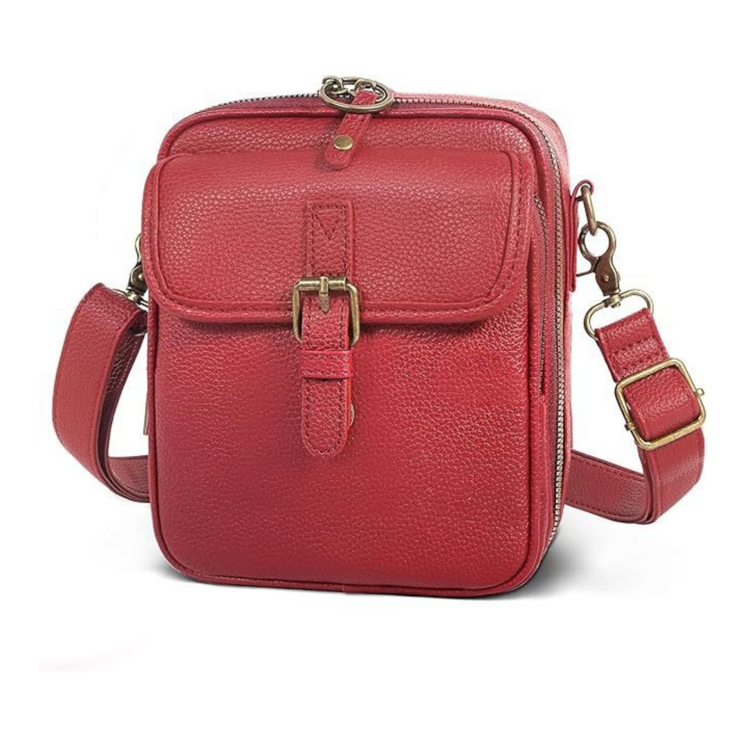 Rostock | Kompakte Leder-Crossbodytasche Damen"