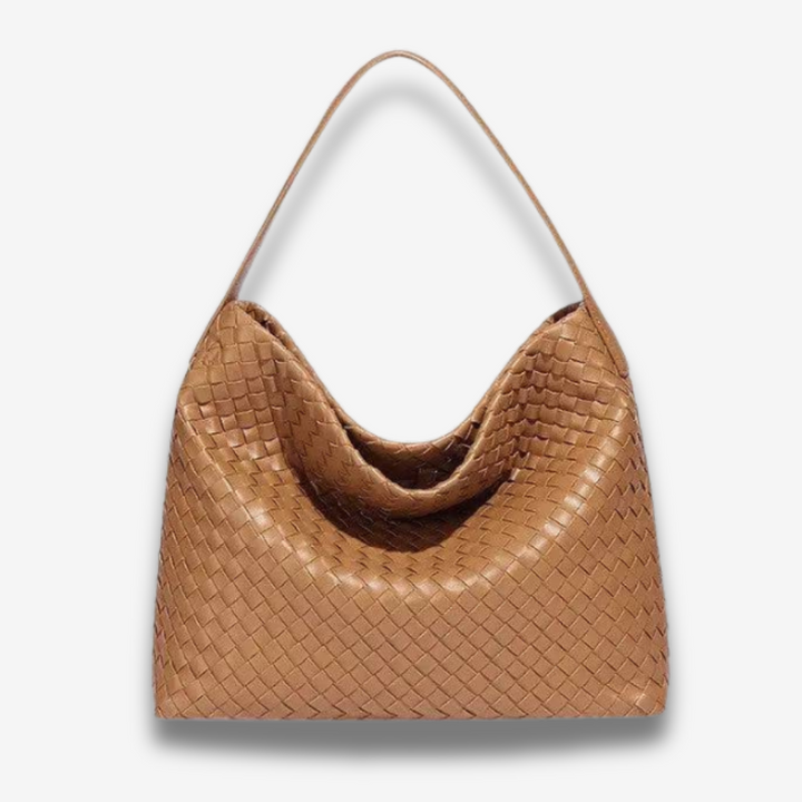Laval | Gewebte Leder-Schultertasche