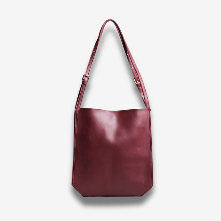 Goma | Halbmond-Schultertasche aus veganem Leder