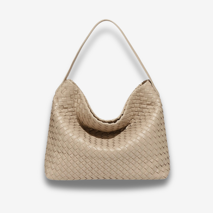 Najaf | Geflochtene Schultertasche aus Leder
