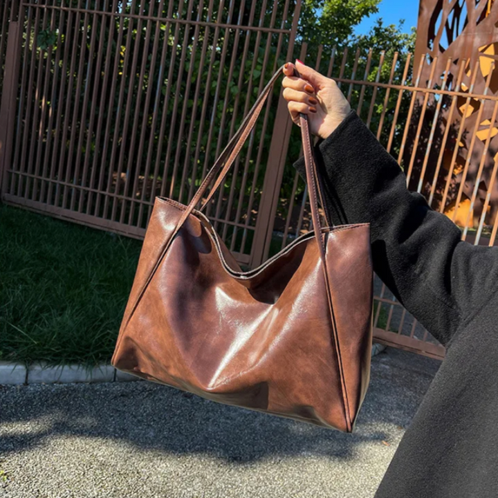 Surabaya | Rote Laptoptasche aus Kunstleder