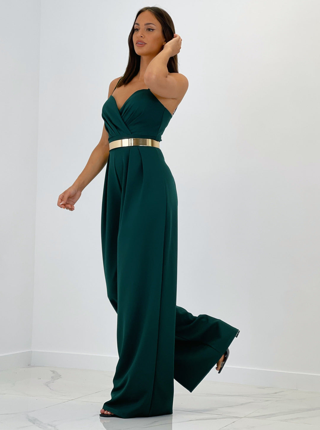 Ivanya | Krepp-Overall mit Abnähern