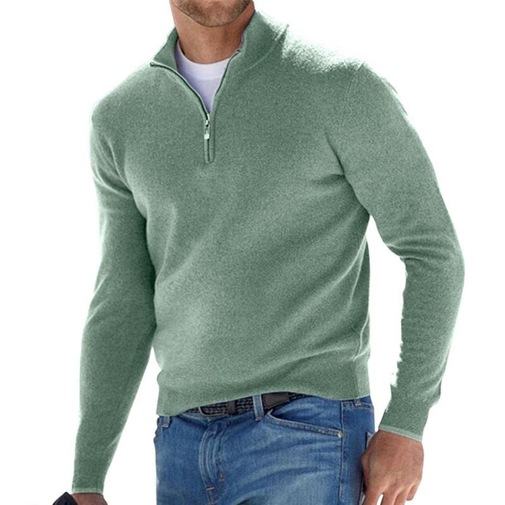 Florinor | Herren Strickpullover mit Reißverschluss