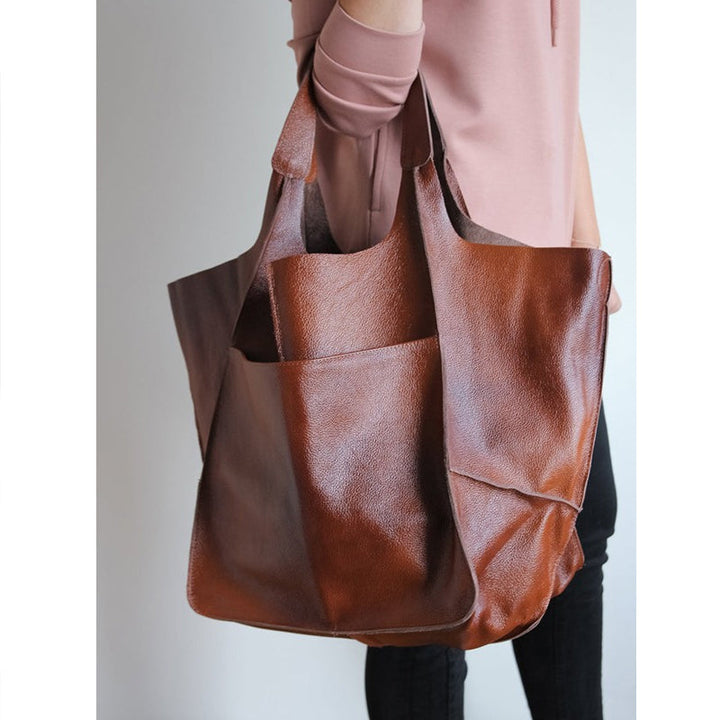 Beirut | Vintage Kunstleder Hand‑ & Schultertasche