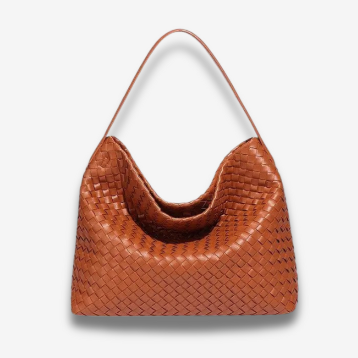 Laval | Gewebte Leder-Schultertasche