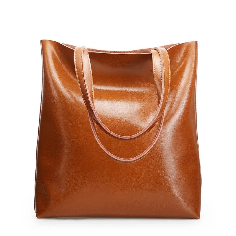 Patna | Minimalistische Leder‑Tote für Alltag
