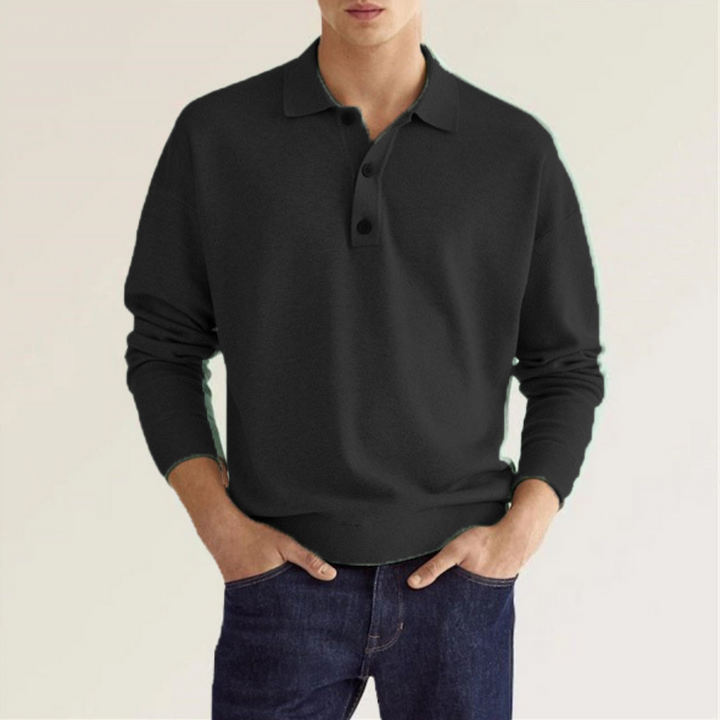 Wolfe | Langärmeliges Poloshirt