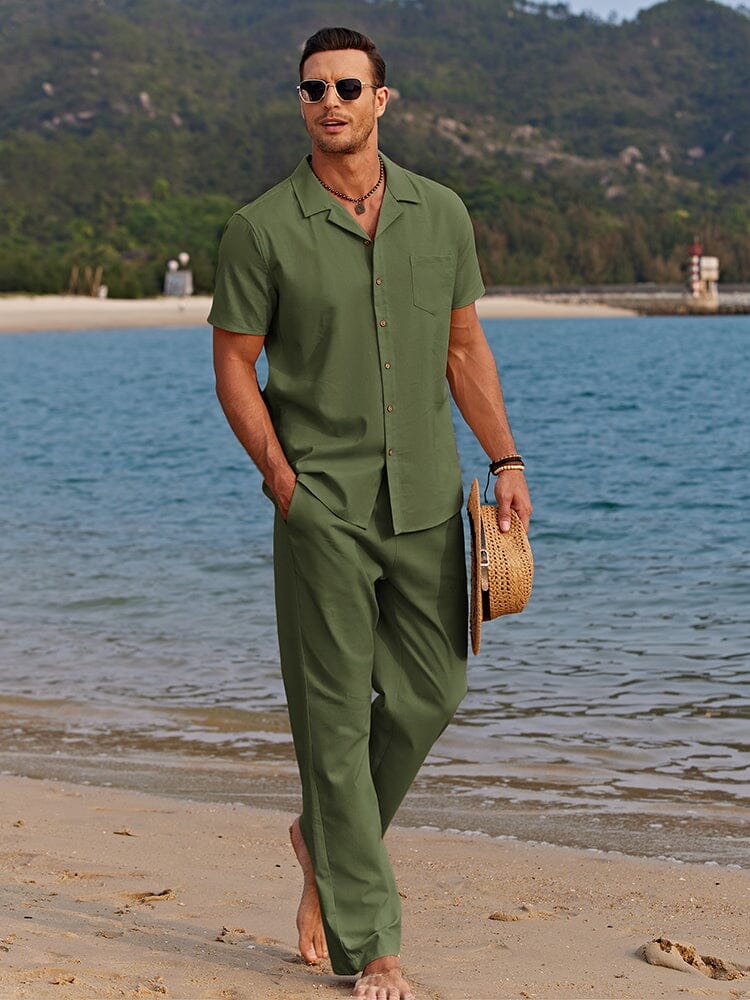 Beckett | Leinen Strand Outfit Herren