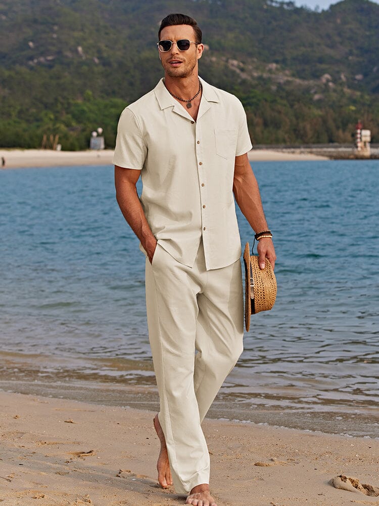 Beckett | Leinen Strand Outfit Herren