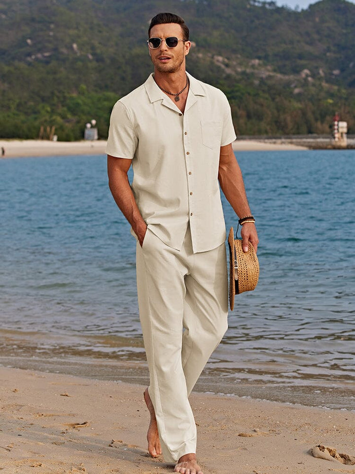 Beckett | Leinen Strand Outfit Herren