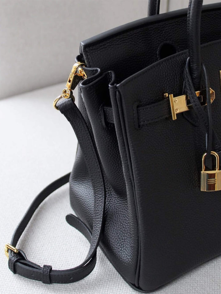 Kaunas | Strukturierte Power‑Handtasche in Leder
