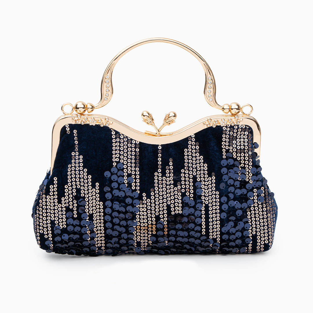 Toliara | Vintage Pailletten Abendtasche