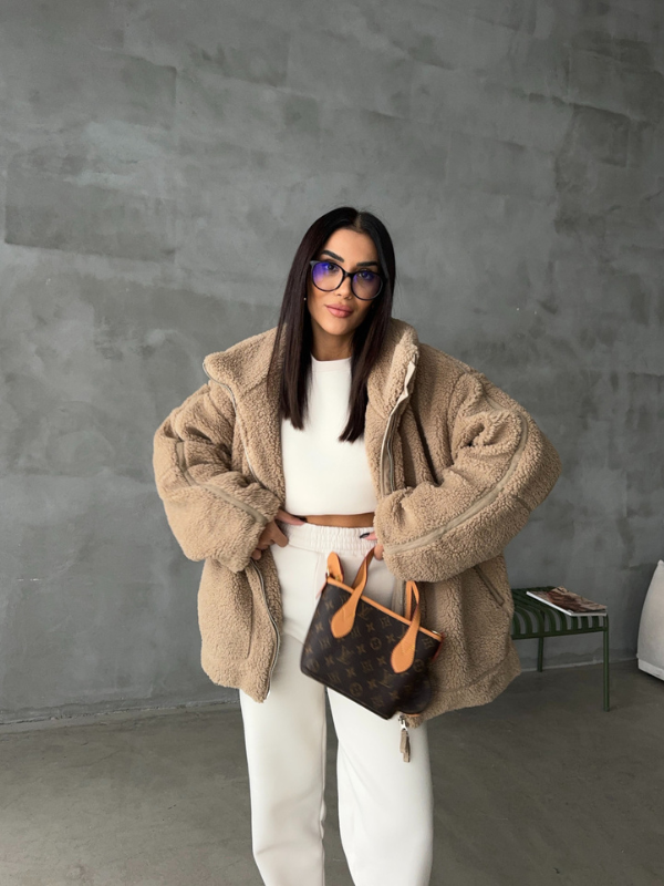 Ameloria | Kuschelige Sherpa-Fleecejacke Damen