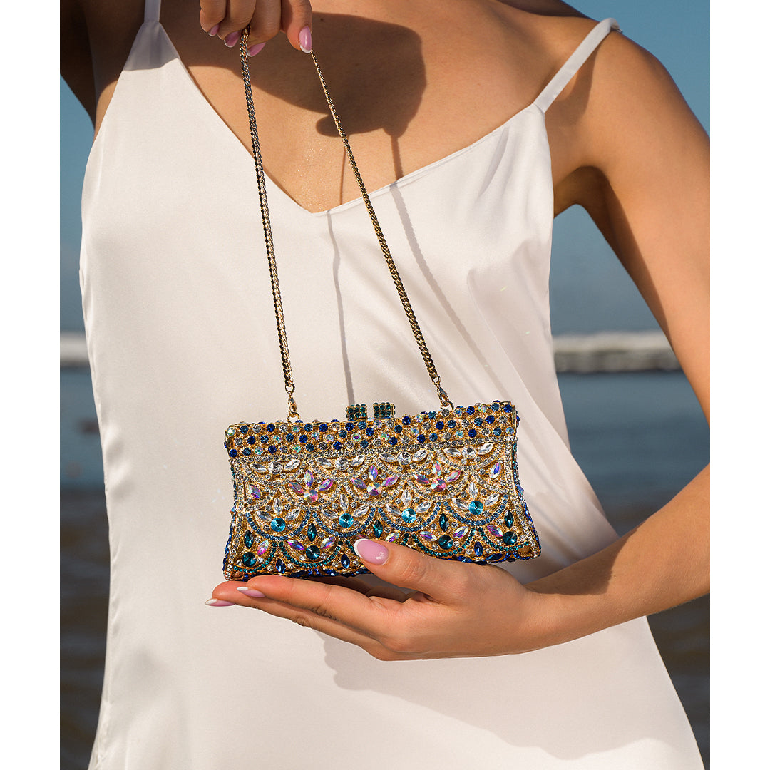 Aspen | Glamouröse Kristall-Clutch