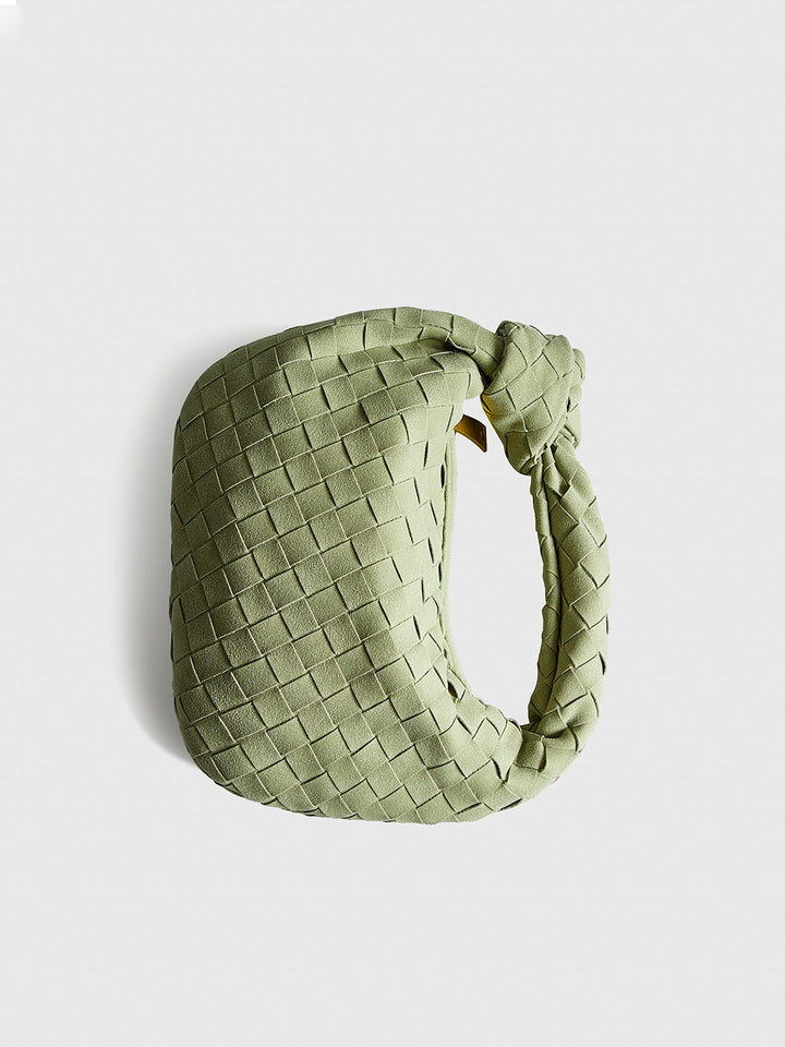 Dresden | Geflochtene Schultertasche mit Knoten-Design