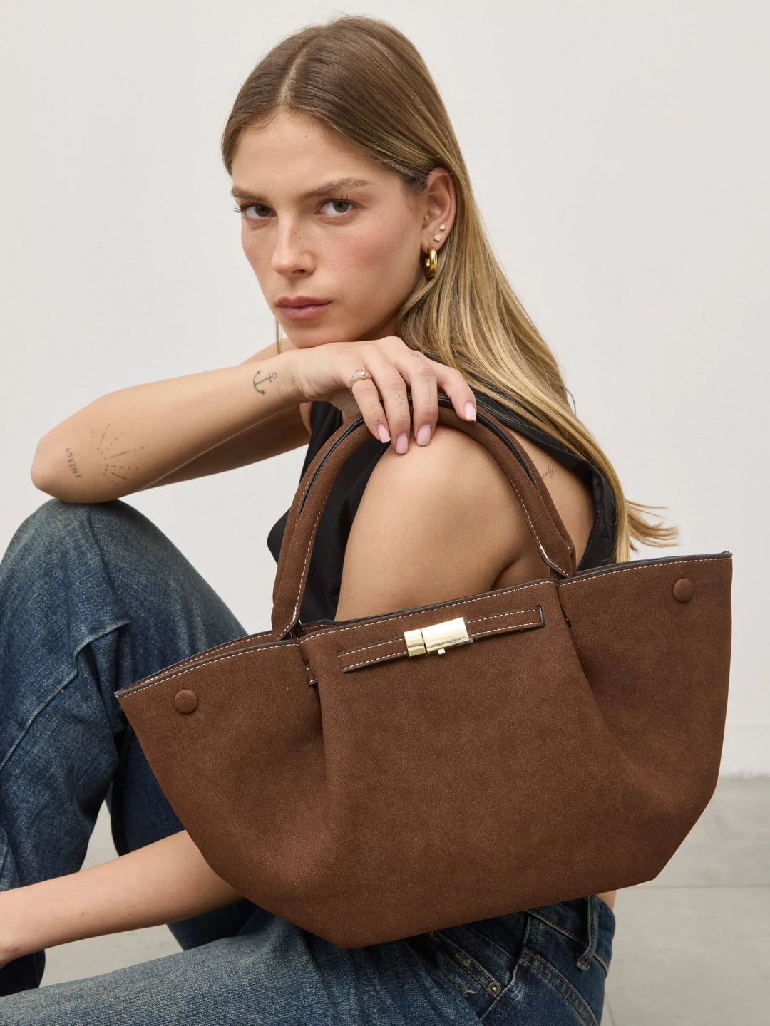 Split | Wildleder Tote mit Struktur