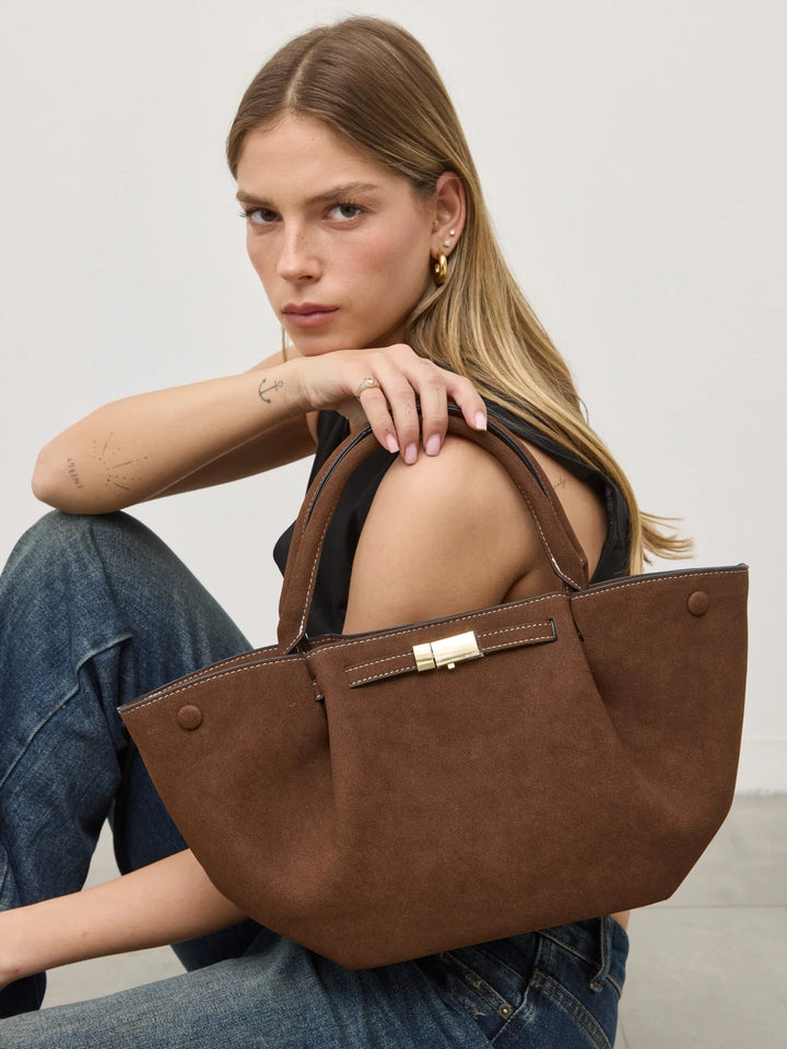 Split | Wildleder Tote mit Struktur
