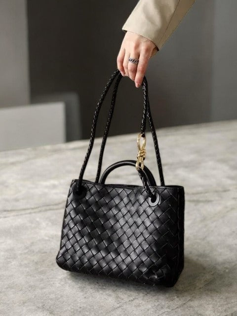 Assisi  | Geflochtene Leder‑Midi‑Tote