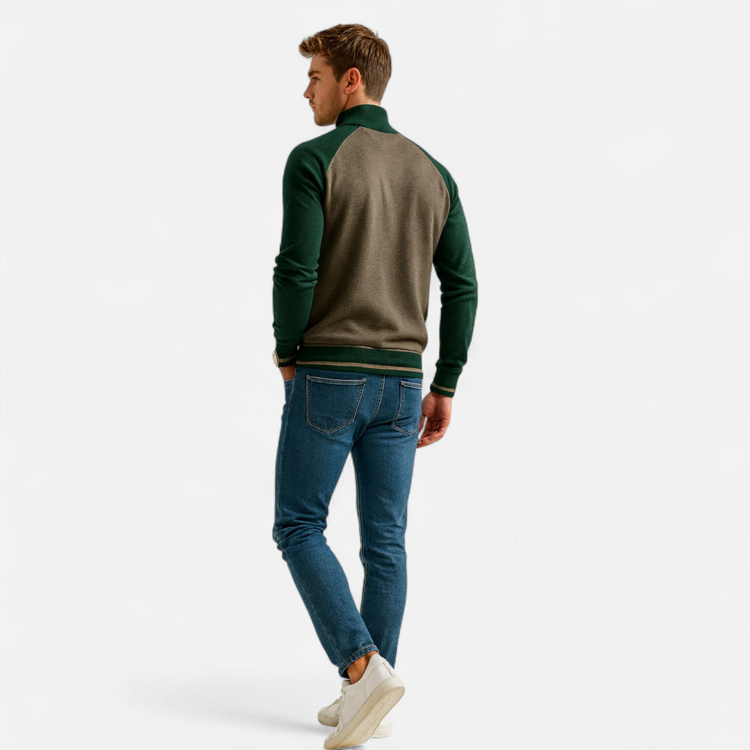 Zayn | Eleganter Herren-Strickpullover mit Reißverschluss