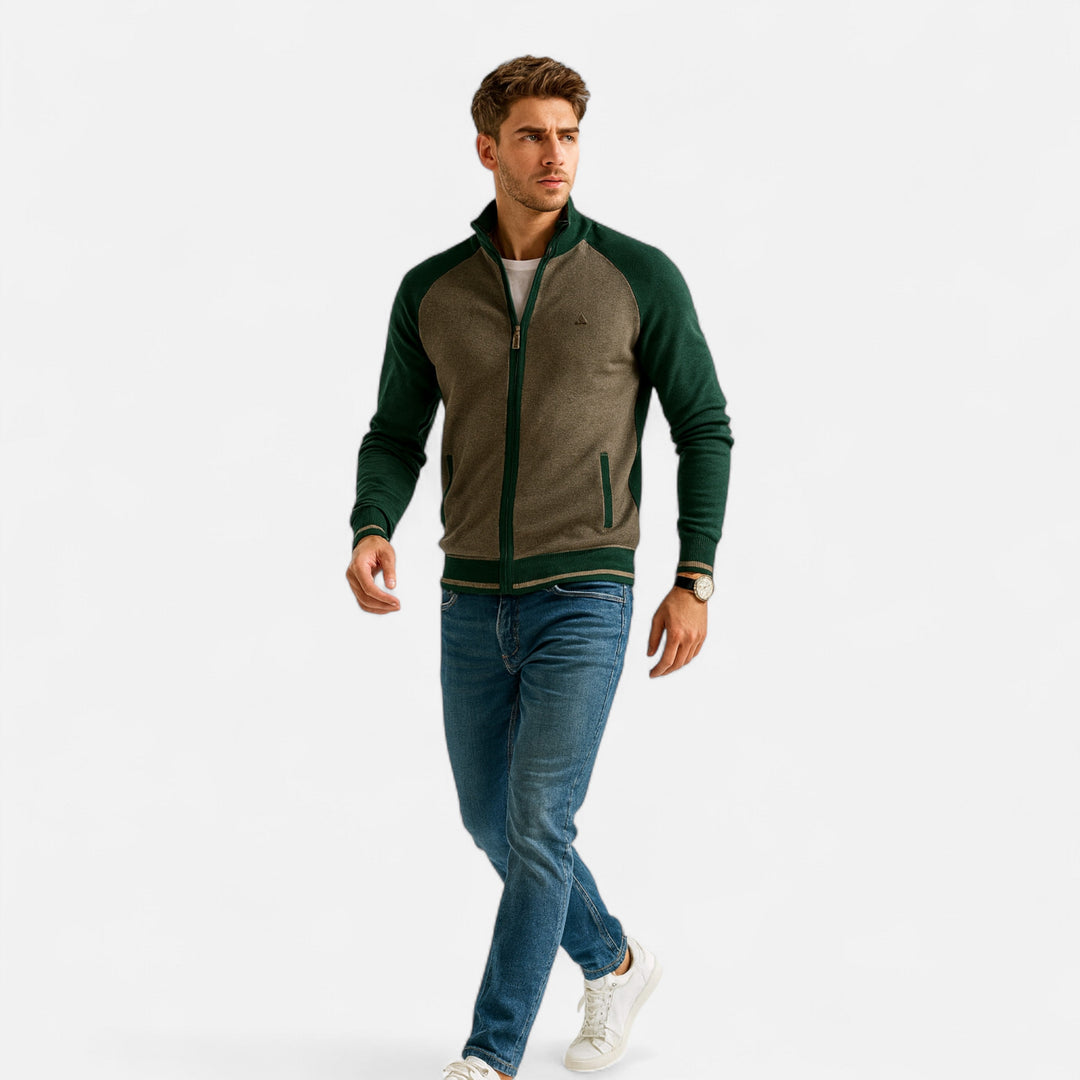 Zayn | Eleganter Herren-Strickpullover mit Reißverschluss