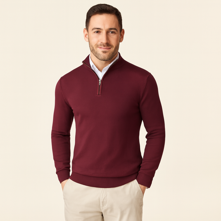 Risty | Herren-Strickpullover mit Reißverschluss