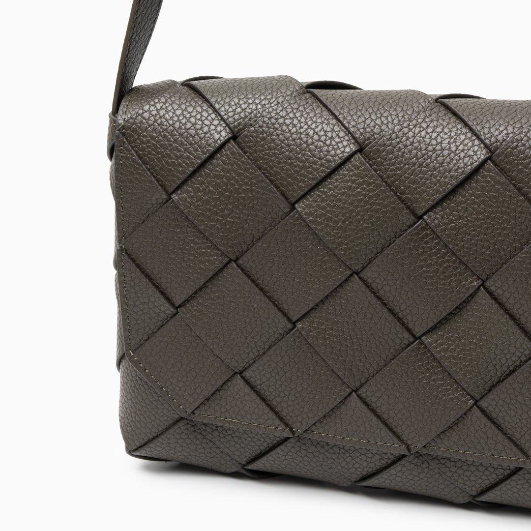 Avignon | Geflochtene Leder‑Crossbody‑Tasche
