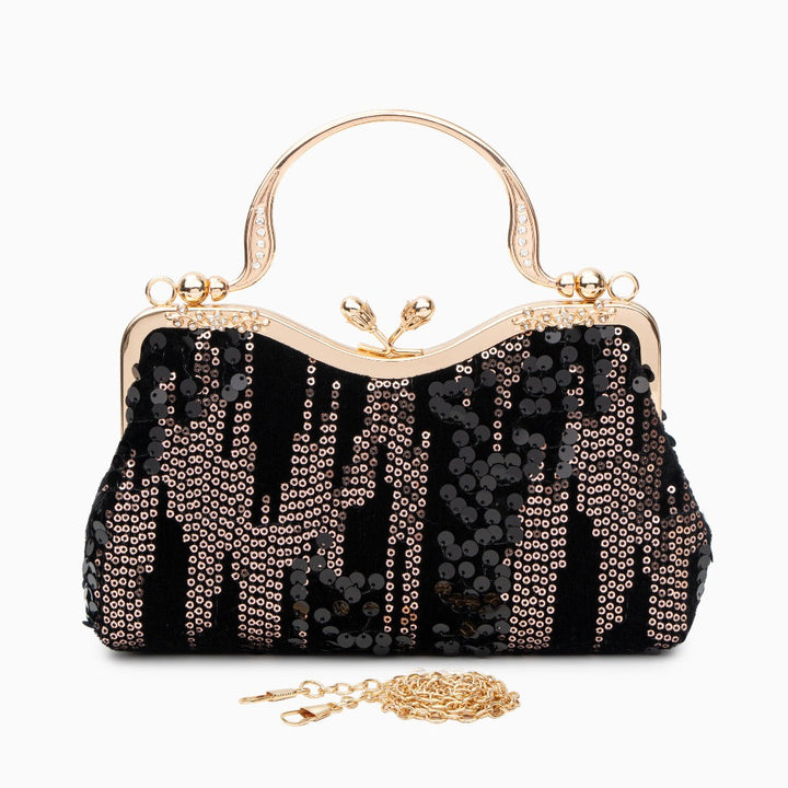 Toliara | Vintage Pailletten Abendtasche