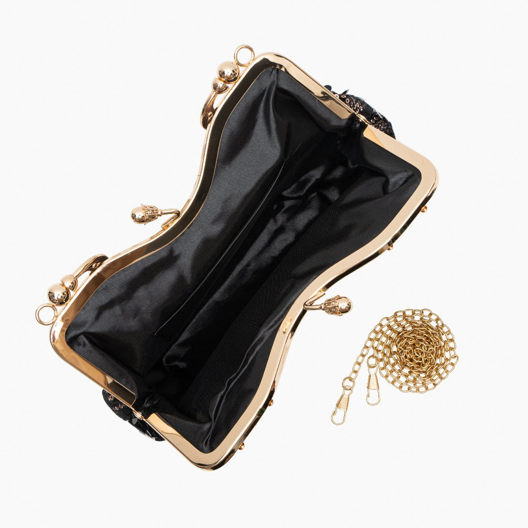 Toliara | Vintage Pailletten Abendtasche