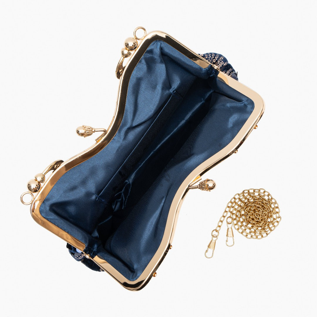 Toliara | Vintage Pailletten Abendtasche
