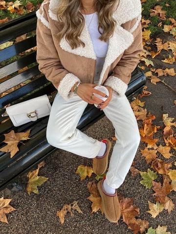 Fionrae | Warme Wildleder Damenpantoffeln