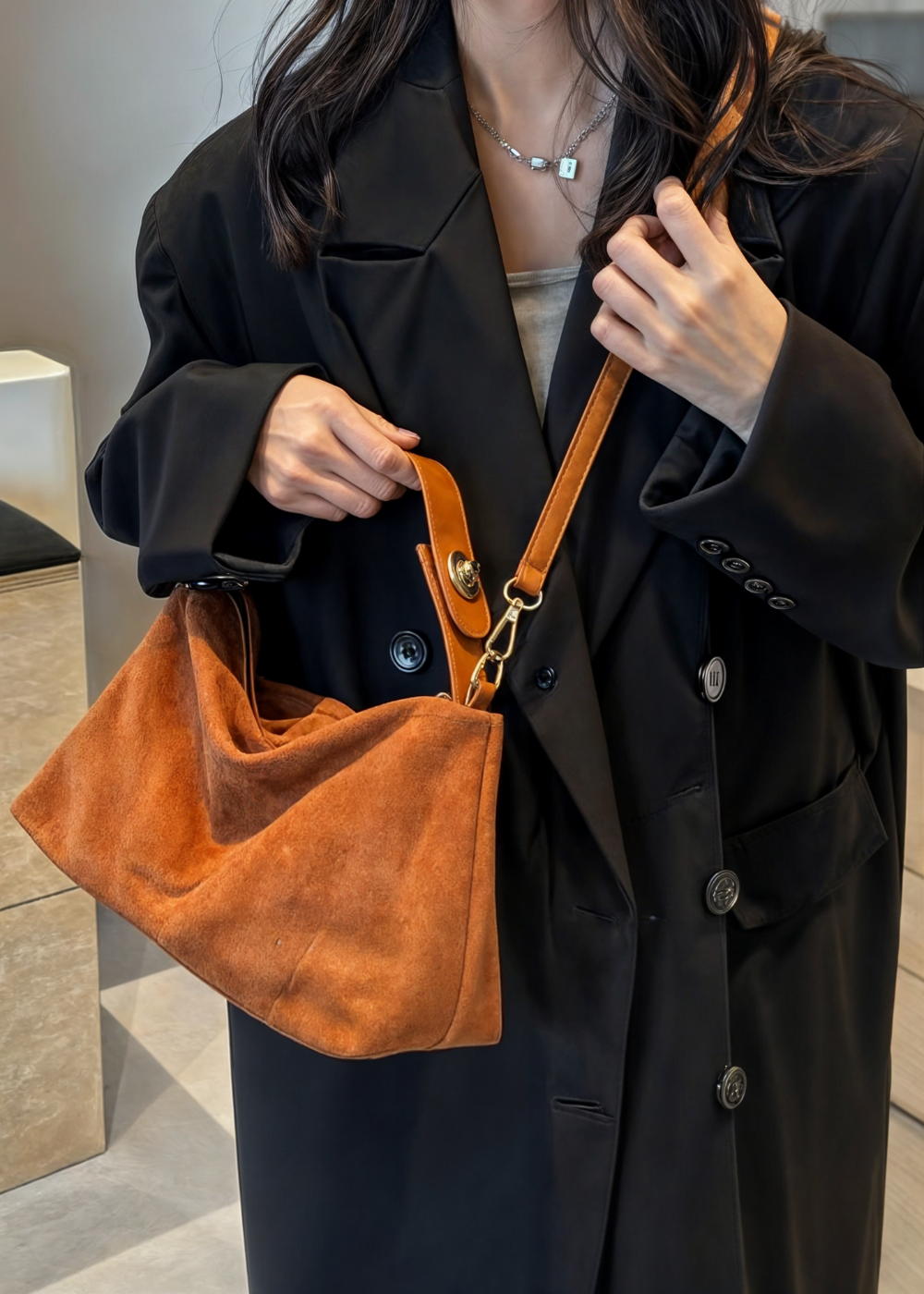 Jamestown | Zamten Wildleder Shopper