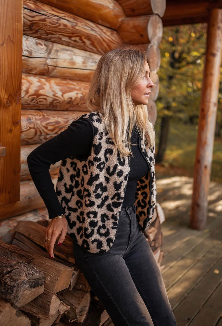 Evralisse | Leopardenweste mit Stil