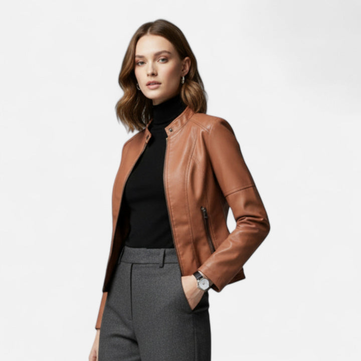 Emelia | Elegante Lederjacke für Damen
